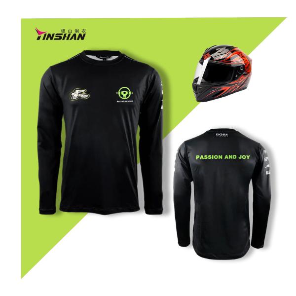 100% полиэстер быстро сухой длинный рукав Off Road грязный велосипед Мотокрос го