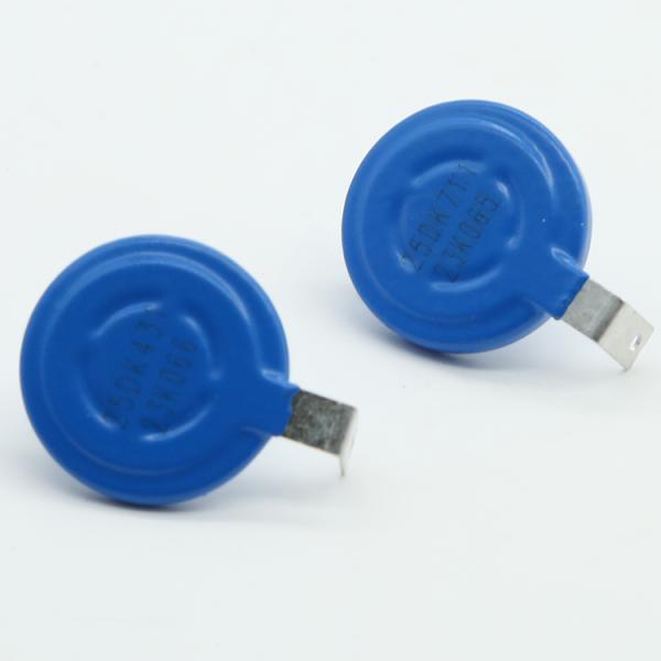 25 mm Varistor de óxido metálico 470V 750V 25D431K 25D711K Resistência dependente de tensão