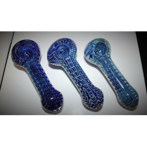4 1/2 Glass Hand Pipes Bubble Storm Tobacco Smoking Thick