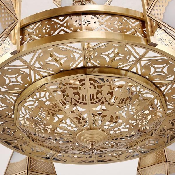 Large Gold Brass Antique Copper Chandelier For Church Villa Luxury Decorative Lighting