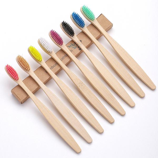 17.3cm Hotel B&B Bamboo Toothbrush Set Soft Bamboo Toothbrush