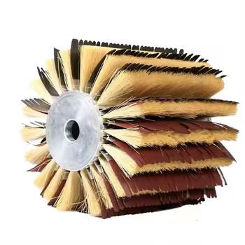 Borracha de papel de areia de tira Tampico Sisal Borracha de rolos de tira para polir madeira WPC