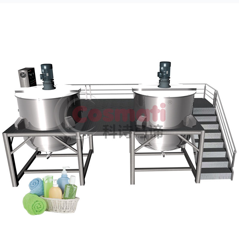 1000L Stainless Steel Homogenizing Mixing Tank Mayonnaise Tomato Sauce Blender