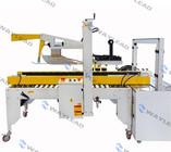 Durable Automatic Carton Folding Sealing Strapping Station For Barrel Packaging