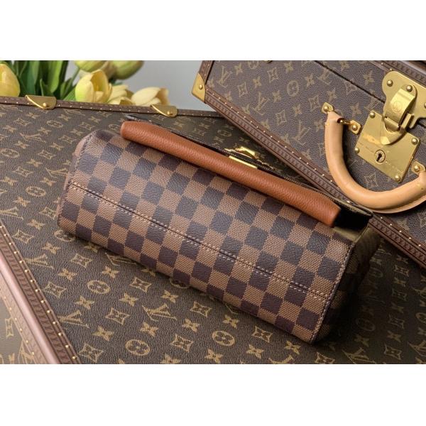 M40108 M40109 M401130 M40312 Damier Ebene Carvas And Soft Cowhide With Unique Design Chain Cross-Body Bag