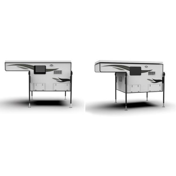 Campeur de sommeil facultatif de remorque de caisse de camion de capacité de remorques de campeur de camion de couleur