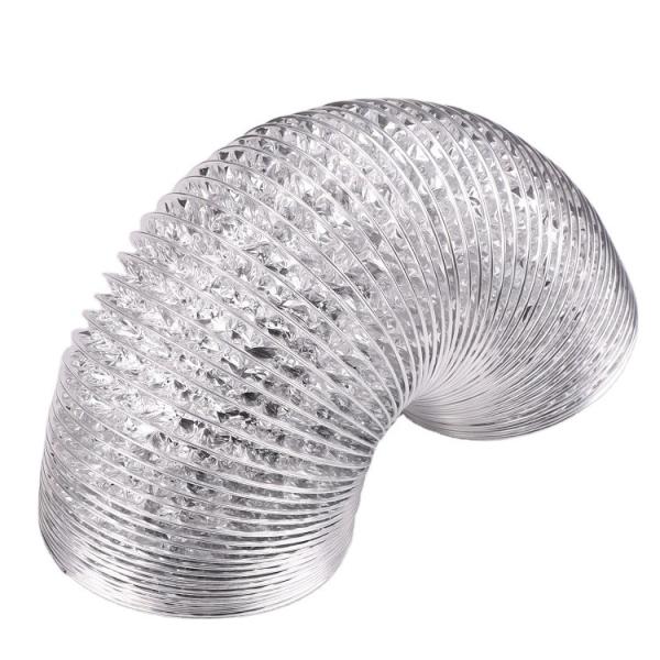 162-252 Air Quantity Aluminum Flexible Air Duct for Apartment HVAC Hydroponic System