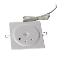 O teto da emergência do diodo emissor de luz do botão de teste IP20 Recessed a bateria 3W recarregável de Downlight