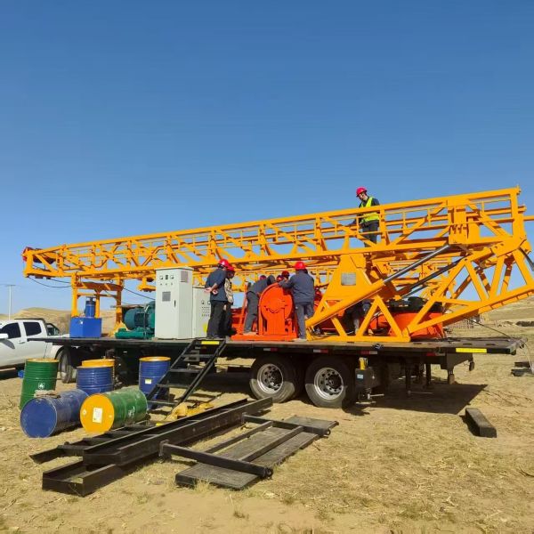 High Power 1000 Meter Depth Heavy Duty Water Well Drilling Rig For Industrial Use
