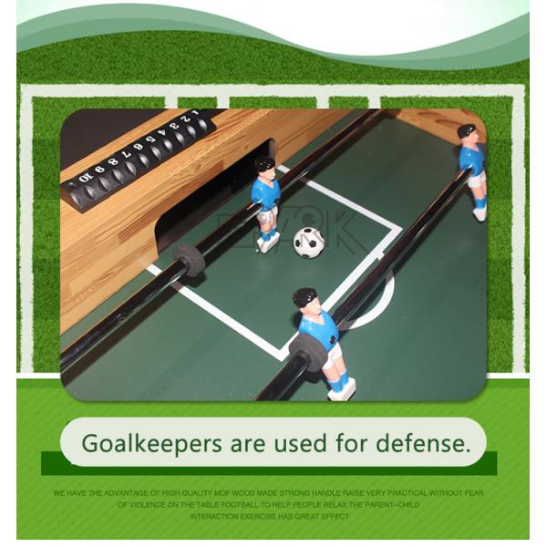 Wooden Football Soccer Table Amusement Game Machines Standard 8 Bar Home Version