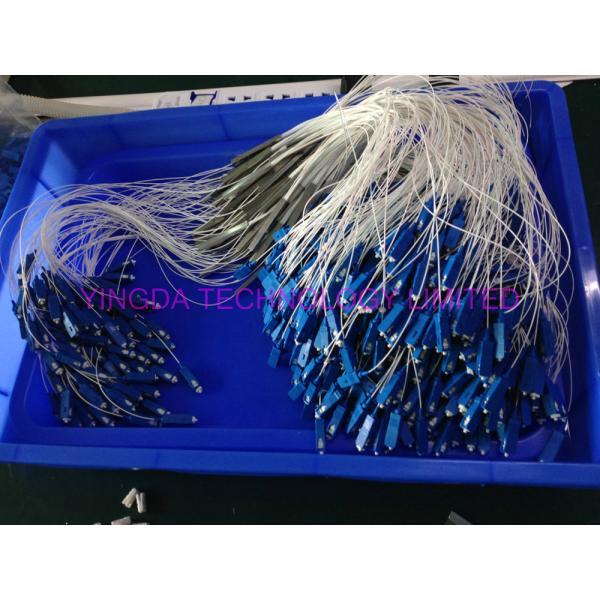  0.9mm Steel Tube Fiber Optic PLC Splitter 1X16 G657A1 1.5m 0.9mm With SC UPC Connector