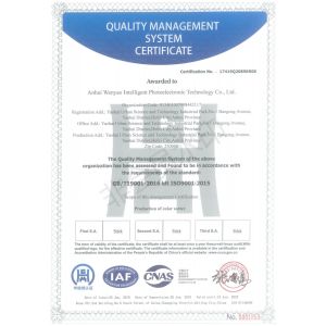 Anhui Wenyao Intelligent Photoelectronic Technology Co., Ltd Certifications