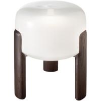 Stylish Nordic Wooden Bedside Lamp with Glass Shade and E27 Bulb for Modern Bedroom