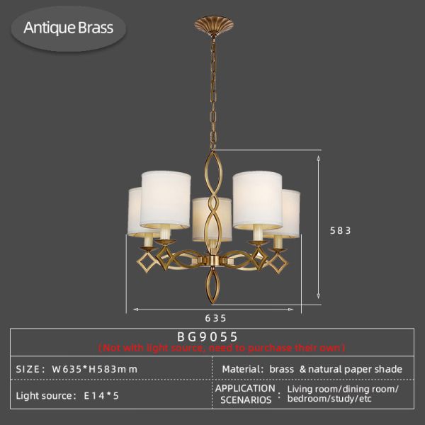 Customized Design Copper Body LED Pendant Light with 50000 Hours Lifespan for Modern Indoor Lighting