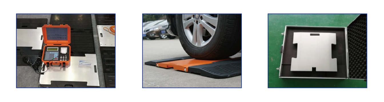 Mobile Axle Weighing Scale Static Portable Wheel Scales For Fleet Management Loading Control