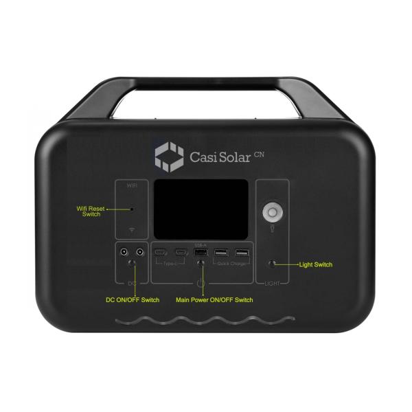 Waterproof 1200w Portable Solar Power Station For Camping