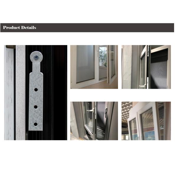 Double Glass Aluminium Tilt And Turn Windows , Inswing Casement Window