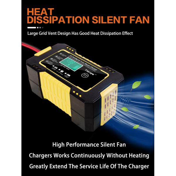 Portable Intelligent Pulse Repair Battery Charger 6A 12V