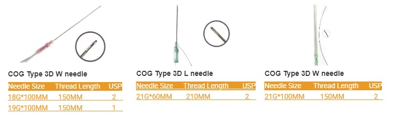 Потоки PDO привинчивают Потоки Hyamely не хирургические Absorbable Pcl Pdo для подниматься стороны