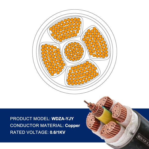 WDZA-YJY XLPE Power Cable 0.6/1KV Underground LSZH Flame Retardant
