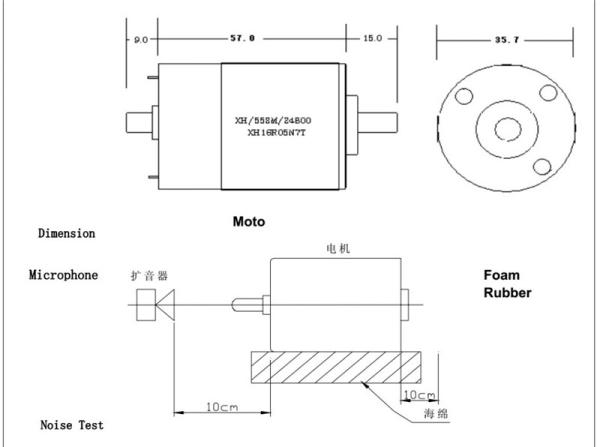 555 Double Shaft Micro Brushed DC Motors 8000rpm 24 Volt Gear Motor