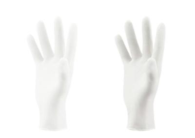 Commercial Powder Free Nitrile Gloves 4 Mil Non Sterile Clear Vinyl Gloves
