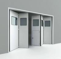 Portas dobráveis deslizantes manuais / automáticas Espessura do painel da porta 57 mm