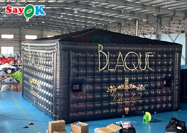 Tente gonflable géante mobile 8x8x4m Tente gonflable extérieure avec lumières LED étanche