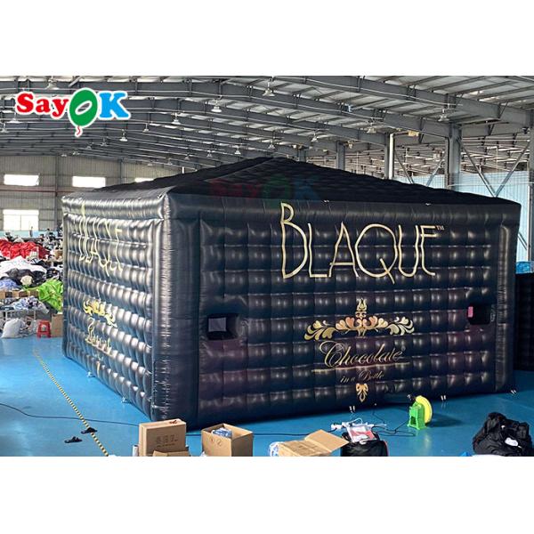 Большая надувная палатка Гигантская мобильная 8x8x4м Надувная палатка на открытом воздухе с светодиодными огнями водонепроницаемая