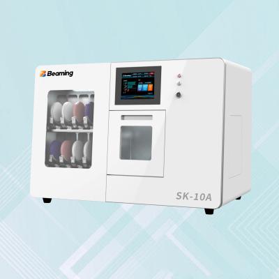 SK-10A Équipement de technicien de laboratoire dentaire blanc, capacité de 10 disques, machine de fraisage à chargement robotisé, laboratoire dentaire