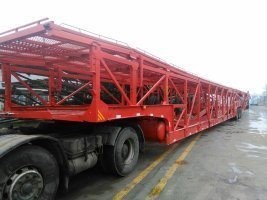 3 оси Автотранспортный грузовик/транспортный полуприцеп Автотранспортный грузовик прицеп Транспорт из оригинала