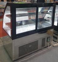 Refrigerador de encaixe da mostra da exposição do bolo com Front Glass vitrificado triplo