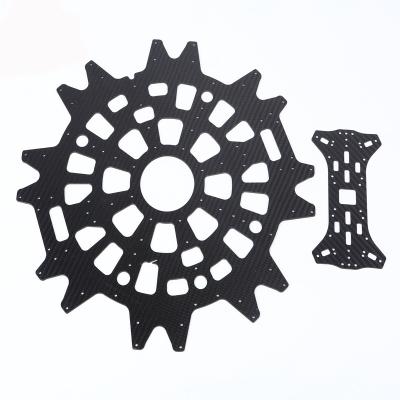 3k fez à máquina o quadro de Matte Large Carbon Fiber Drone da sarja da fibra do carbono