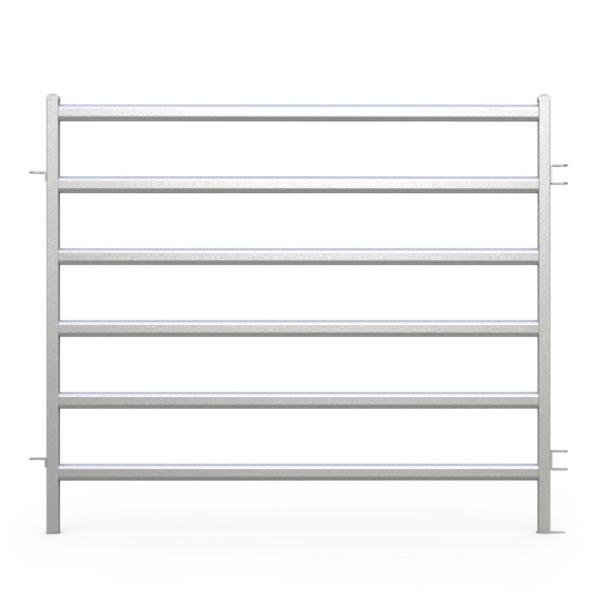 Six Bars Heavy Duty Metal Oval Rai Portable Corral Panels For Cattle