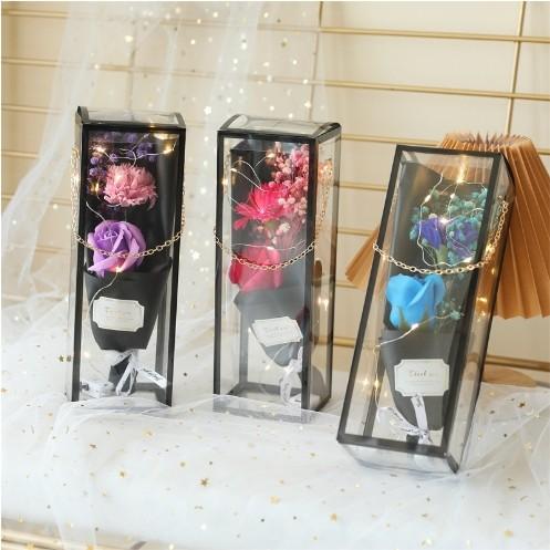 Gold Chain and Light Mother's Day Dolls Bouquet Gift Box Variety Dolls for Gift Giving