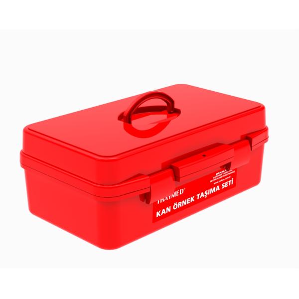 High-quality reusable medical supplies blood sample transport carrying bag container with inner shelf