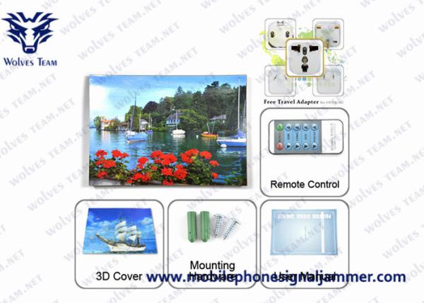 Bluetooth GSM PHS 3G 4G Hidden Signal Jammer Built in Antenna with AC Power Cable