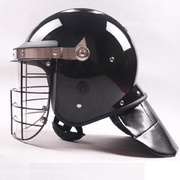 Polycarbonate PC Anti Riot Helmet ABS Shell With Steel Net