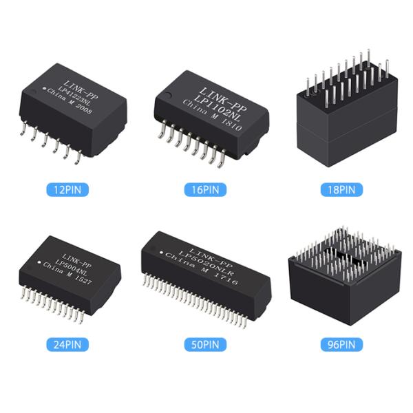 Изоляция 4.5KVrms трансформатора Lan локальных сетей PIN основания-T 12 HX1333NL 10/100 высокая