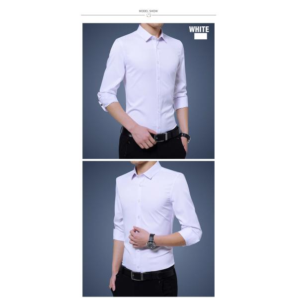 Collar más grande para hombres camisetas de color sólido camisas de manga larga para hombres