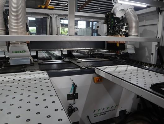 Two Workstation Six Side Drilling Machine For Wood 46KW
