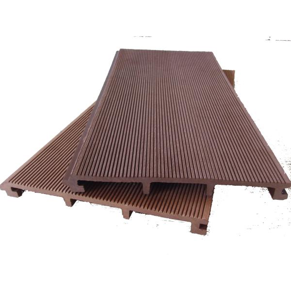 Wood Plastic WPC Wall Panel , 245x22mm Big Size Wave Style Wall Panel