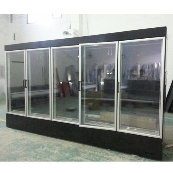 Glass Door 380V Supermarket Refrigeration Equipments