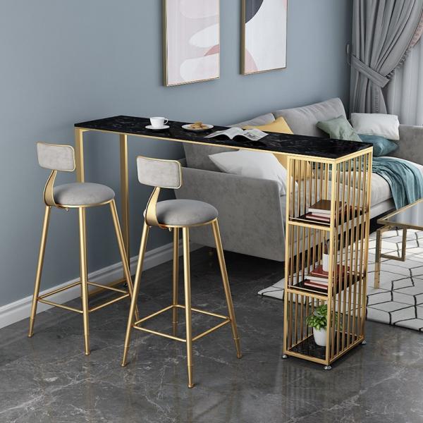 Bar Table Retractable with Stool Chair Home Partition Multi-Functional Dining Platform Storage Cabinet