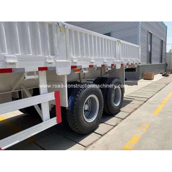 ADR 40/60ton Side Wall Semi Trailer 1310mm Axlebase For Cargo Truck