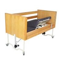 Cinco funciones de madera maciza corredera de protección cama de enfermería para hospital y hogar