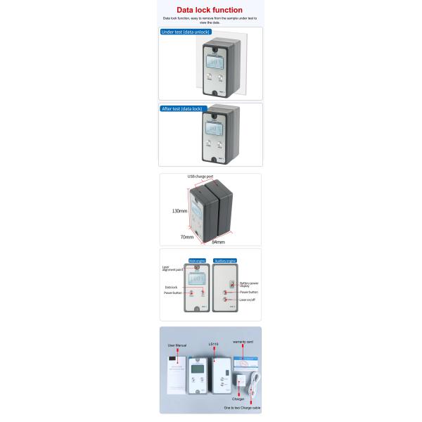 AA4C  Tint Meter  LS110 Optical Transmittance Meter  Light Transmittance Meter