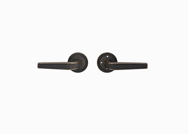 USA Apartment Entrance Passage Hammered Aged Brass Lever Entry Door Handle Lockset