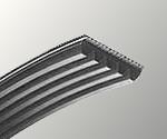 Heat Resistant Poly V Belts , Rubber Ribbed V Belts Type Ph/Pj/Pk/Pl/Pm