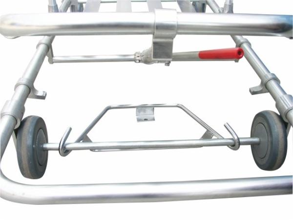 Aluminum Alloy Emergency Rescue Ambulance Stretcher Trolley With Foamed Cushion (ALS-S002)